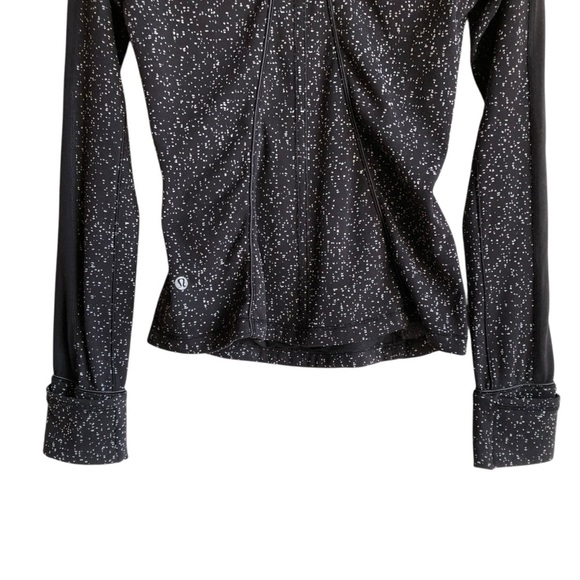 Lululemon Run Briskly 1/2 Zip Top 4 Magnetized Jacquard Black Speckled - Picture 16 of 16